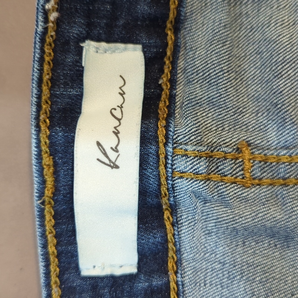 KanCan Estilo Jeans Women Size 15 / 31 Blue Distressed - Picture 5 of 14